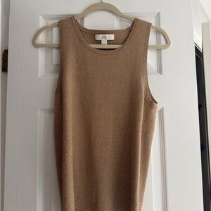 Lilly Pulitzer Camel/Tan Knit Scoop Neck Tank